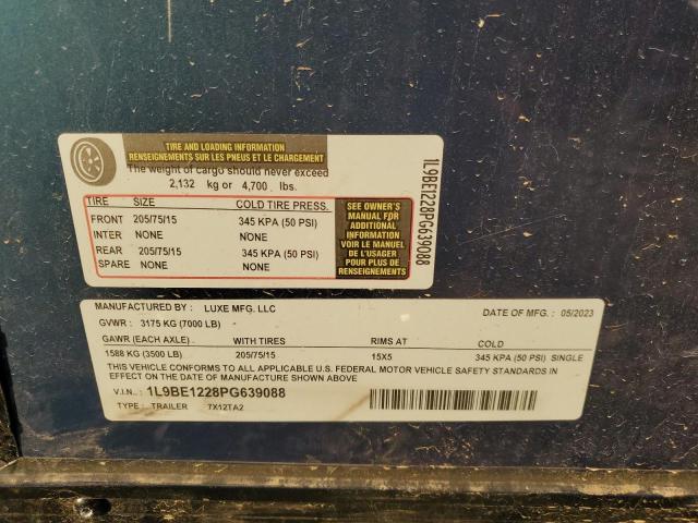 1L9BE1228PG639088 - 2023 UTILITY TRAILER Mavi foto 10