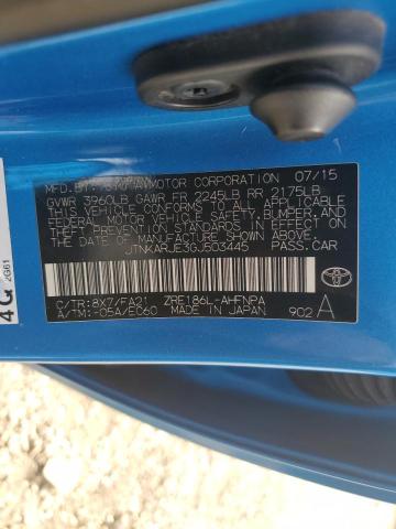 JTNKARJE3GJ503445 - 2016 TOYOTA SCION IM Mavi foto 12