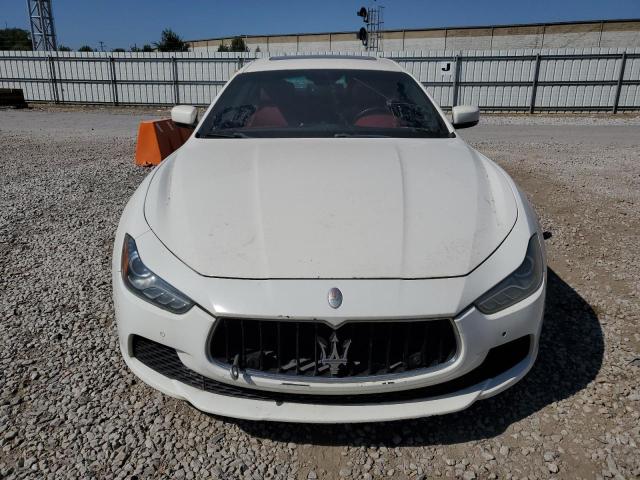 ZAM57RTA0F1146181 - 2015 MASERATI GHIBLI S WHITE photo 5