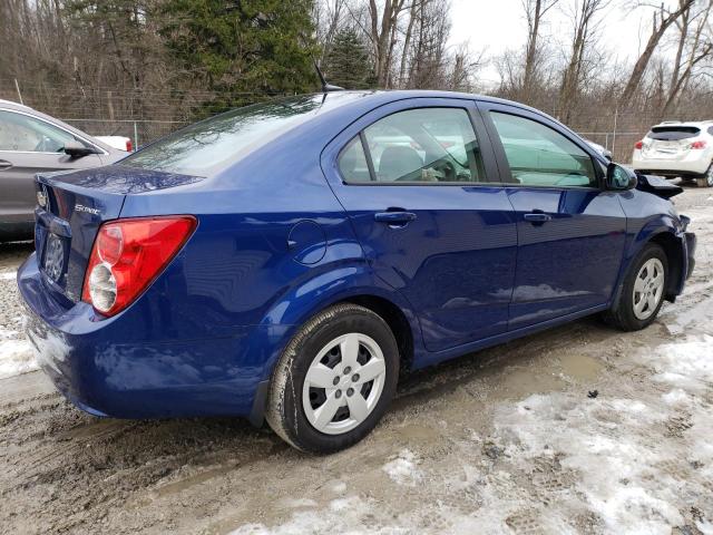 1G1JA5SH5E4181882 - 2014 CHEVROLET SONIC LS BLUE photo 3