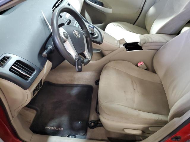 JTDKN3DU5A1165496 - 2010 TOYOTA PRIUS RED photo 7