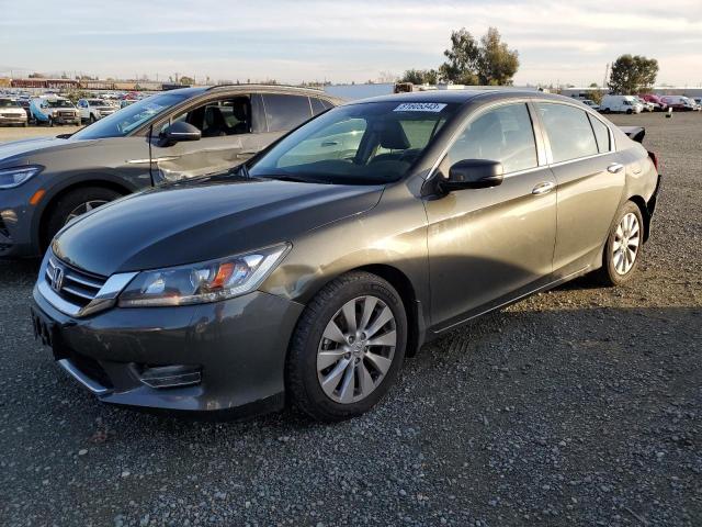 1HGCR2F87DA140219 - 2013 HONDA ACCORD EXL GRAY photo 1