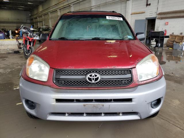 JTEHD20VX50042869 - 2005 TOYOTA RAV4 BURGUNDY photo 5