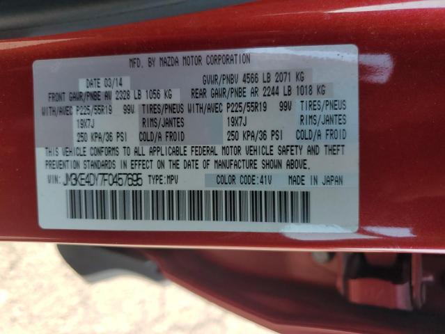 JM3KE4DY7F0457695 - 2015 MAZDA CX-5 GT Qırmızı foto 13