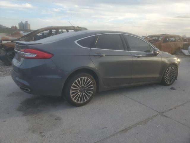 3FA6P0D96JR225853 - 2018 FORD FUSION TITANIUM/PLATINUM GRAY photo 3