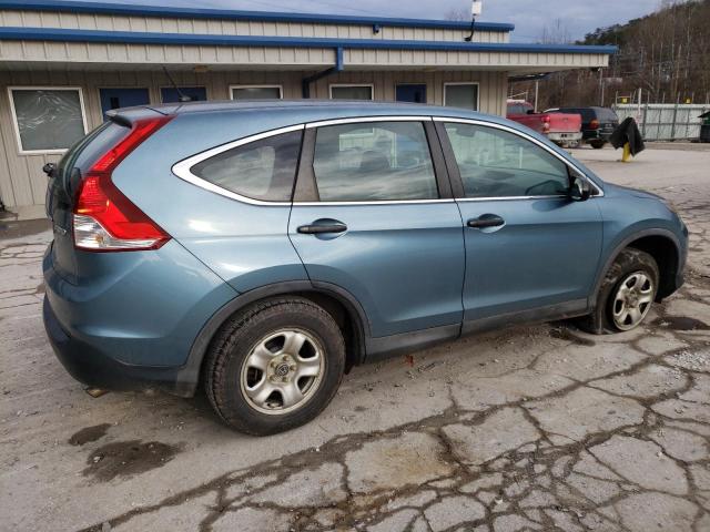 2HKRM4H30EH725903 - 2014 HONDA CR-V LX BLUE photo 3