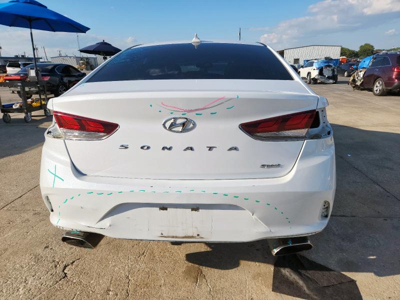 5NPE34AF7JH703123 - 2018 HYUNDAI SONATA SPORT أبيض صورة 6