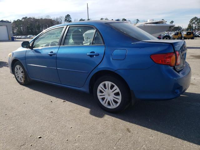 1NXBU40E29Z011485 - 2009 TOYOTA COROLLA BASE BLUE photo 2