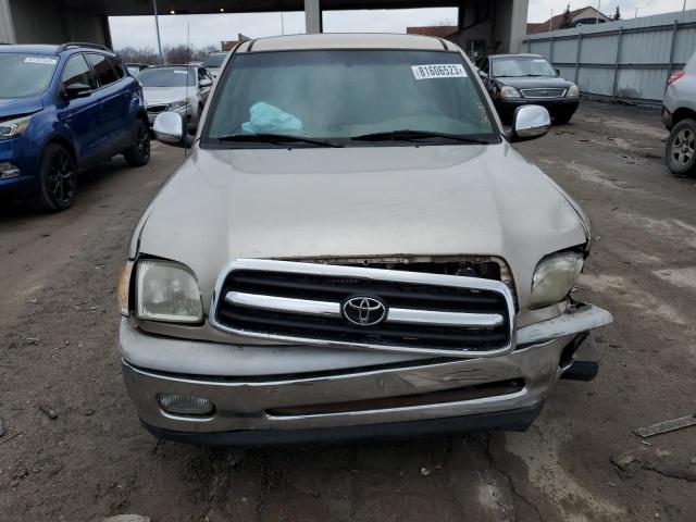 5TBBT44162S248496 - 2002 TOYOTA TUNDRA ACCESS CAB ოქროსფერი ფოტო 5