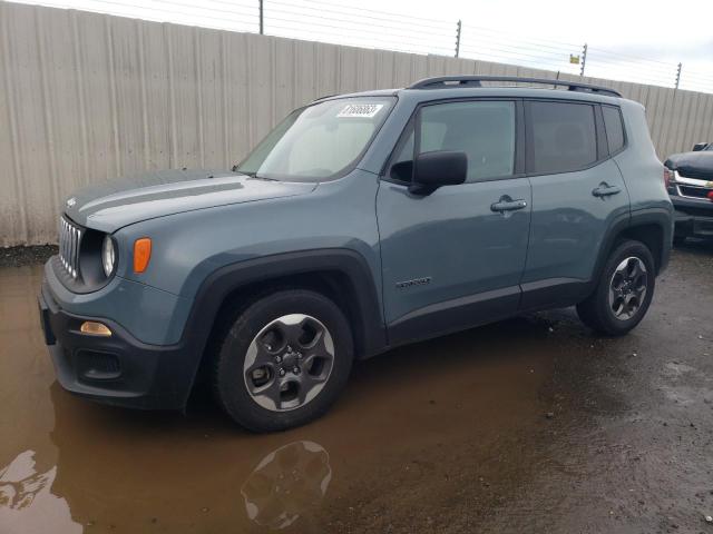 ZACCJAAB0HPE52889 - 2017 JEEP RENEGADE SPORT GRAY photo 1