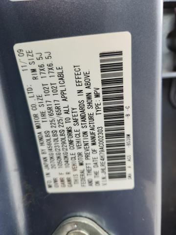 JHLRE4H79AC002303 - 2010 HONDA CR-V EXL Mavi foto 13