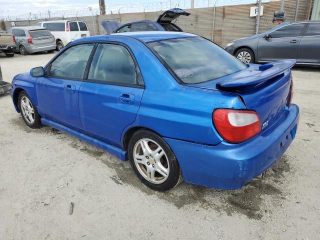JF1GD29692G502902 - 2002 SUBARU IMPREZA WRX BLUE photo 2