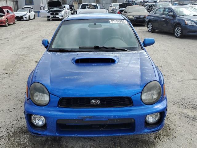 JF1GD29692G502902 - 2002 SUBARU IMPREZA WRX BLUE photo 5