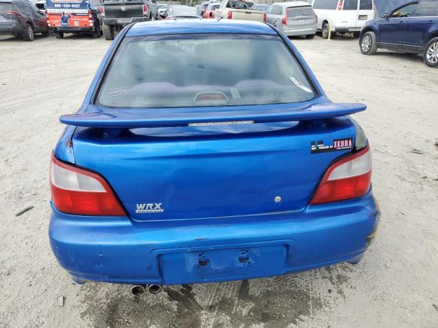 JF1GD29692G502902 - 2002 SUBARU IMPREZA WRX BLUE photo 6