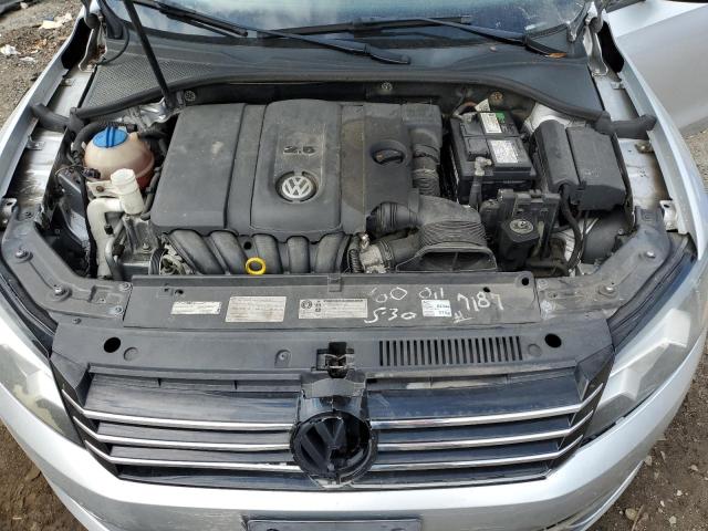 1VWAP7A36EC019267 - 2014 VOLKSWAGEN PASSAT S SILVER photo 11