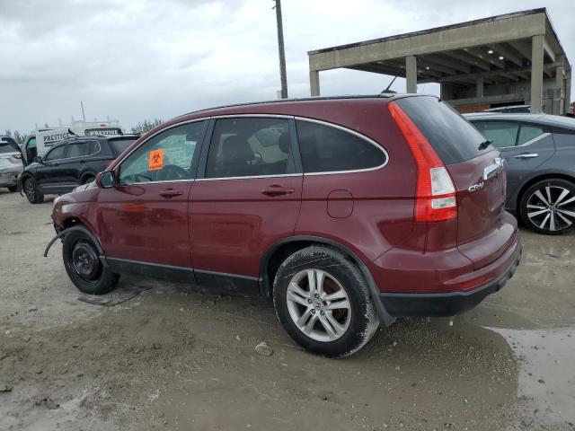 5J6RE3H77BL022522 - 2011 HONDA CR-V EXL RED photo 2