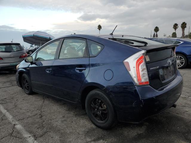 JTDKN3DU7D1682058 - 2013 TOYOTA PRIUS BLUE photo 2