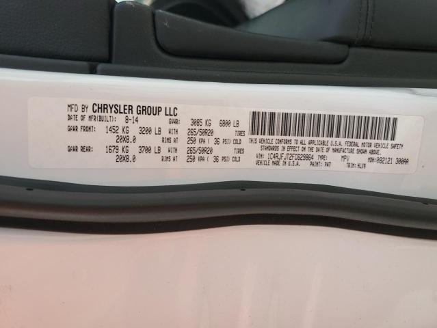 1C4RJFJT2FC629864 - 2015 JEEP GRAND CHER SUMMIT თეთრი ფოტო 14