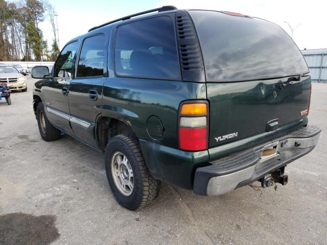 1GKEK13V74J276564 - 2004 GMC YUKON GREEN photo 2