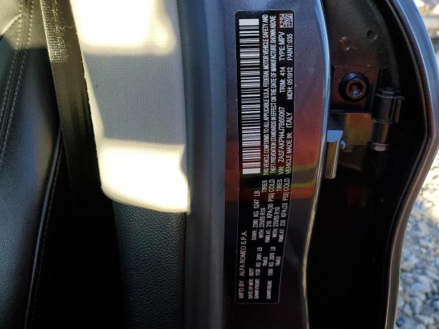 ZASFAKPN4J7B65067 - 2018 ALFA ROMEO STELVIO SPORT ნაცრისფერი ფოტო 12