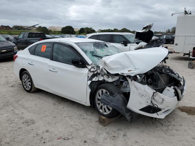 3N1AB7AP1KY243136 - 2019 NISSAN SENTRA S WHITE photo 4