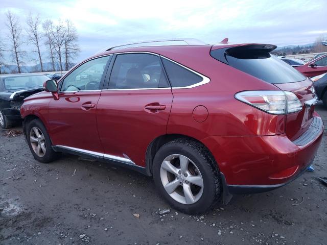 2T2BK1BA6BC087244 - 2011 LEXUS RX 350 RED photo 2