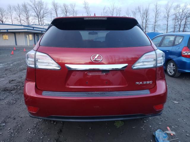 2T2BK1BA6BC087244 - 2011 LEXUS RX 350 RED photo 6