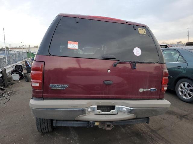 1FMPU18L8YLC33993 - 2000 FORD EXPEDITION EDDIE BAUER MAROON photo 6