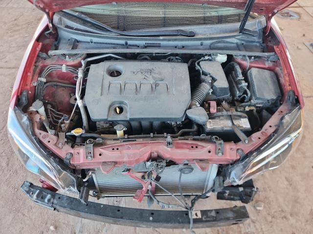 2T1BURHE6HC785417 - 2017 TOYOTA COROLLA L RED photo 11