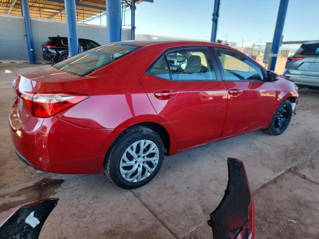 2T1BURHE6HC785417 - 2017 TOYOTA COROLLA L RED photo 3