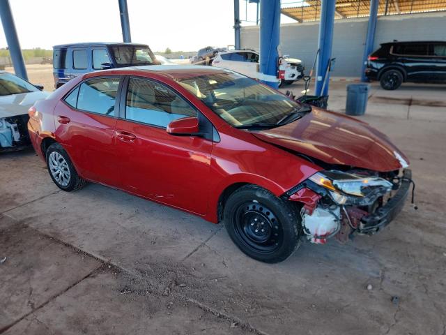 2T1BURHE6HC785417 - 2017 TOYOTA COROLLA L RED photo 4