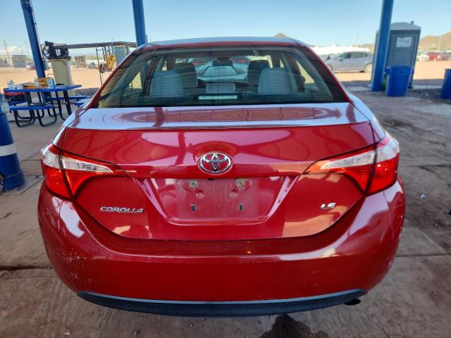 2T1BURHE6HC785417 - 2017 TOYOTA COROLLA L RED photo 6