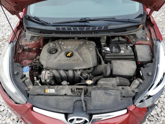 5NPDH4AE9EH540016 - 2014 HYUNDAI ELANTRA SE BURGUNDY photo 11