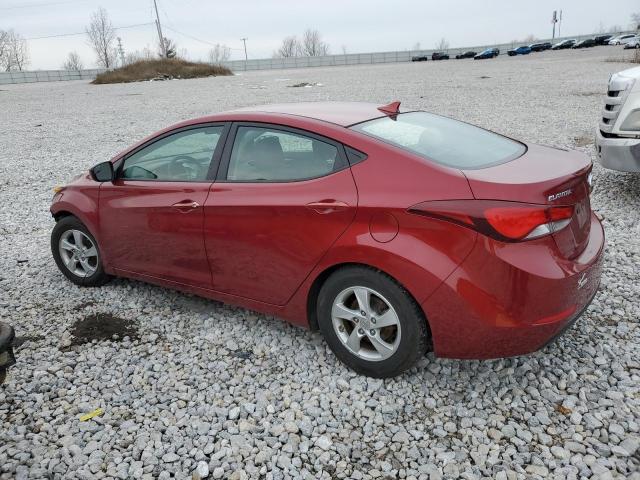 5NPDH4AE9EH540016 - 2014 HYUNDAI ELANTRA SE BURGUNDY photo 2