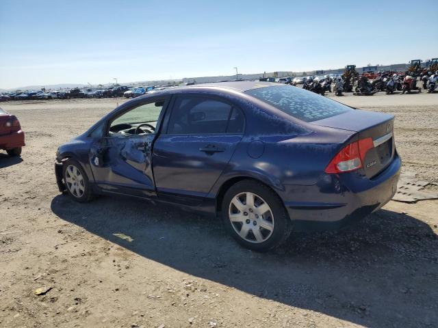 2HGFA1F5XAH588116 - 2010 HONDA CIVIC LX BLUE photo 2
