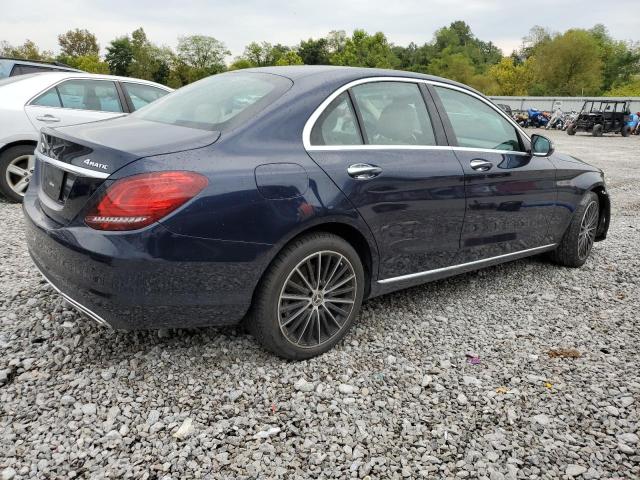 55SWF8EB9KU300205 - 2019 MERCEDES-BENZ C 300 4MATIC BLUE photo 3
