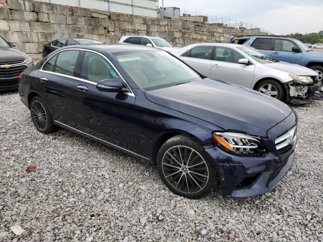 55SWF8EB9KU300205 - 2019 MERCEDES-BENZ C 300 4MATIC BLUE photo 4