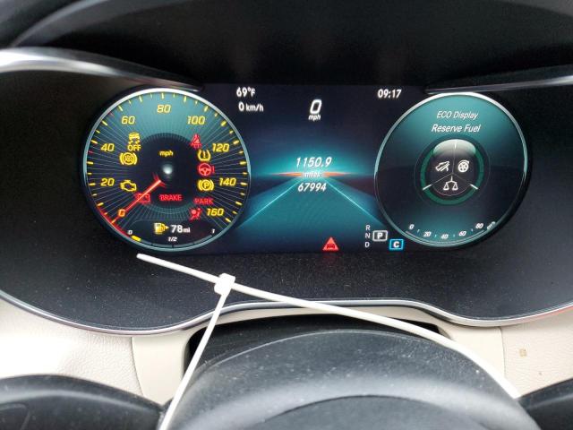 55SWF8EB9KU300205 - 2019 MERCEDES-BENZ C 300 4MATIC BLUE photo 9