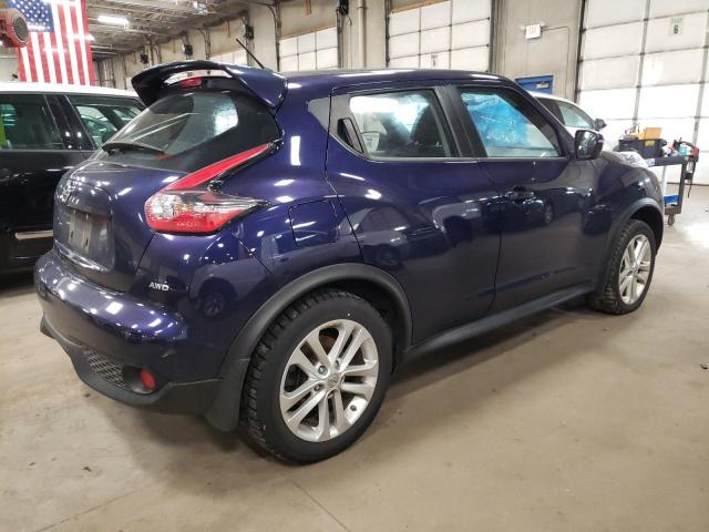 JN8AF5MVXFT552994 - 2015 NISSAN JUKE S BLUE photo 3