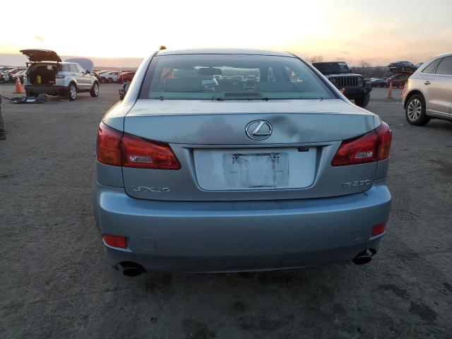 JTHBK262965021365 - 2006 LEXUS IS 250 BLUE photo 6