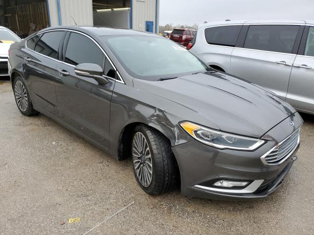 3FA6P0D9XJR194154 - 2018 FORD FUSION TITANIUM/PLATINUM GRAY photo 4