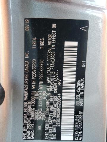 2T2BZMCA0KC209544 - 2019 LEXUS RX 350 BASE 银色 照片 14