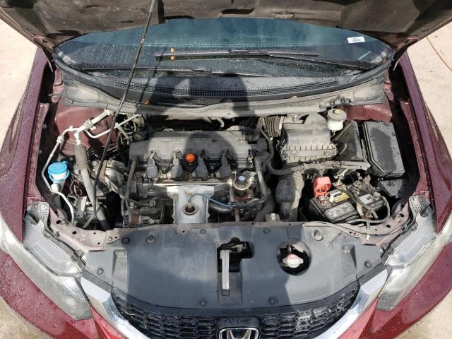 19XFB2F93FE042734 - 2015 HONDA CIVIC EXL ბურგუნდია ფოტო 11