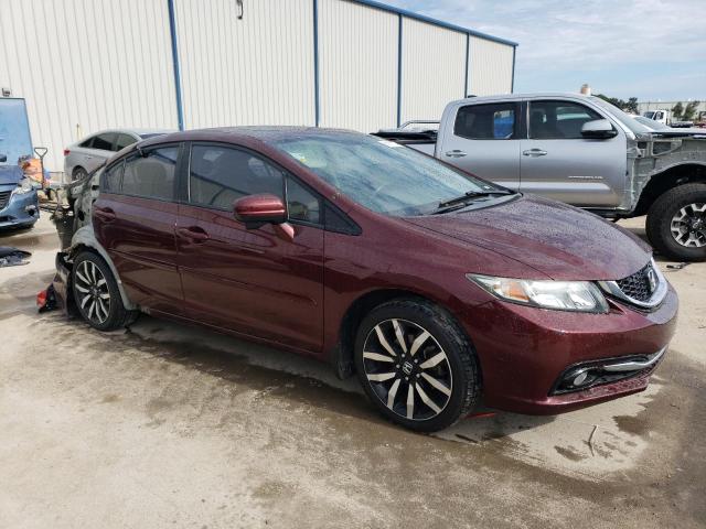 19XFB2F93FE042734 - 2015 HONDA CIVIC EXL ბურგუნდია ფოტო 4