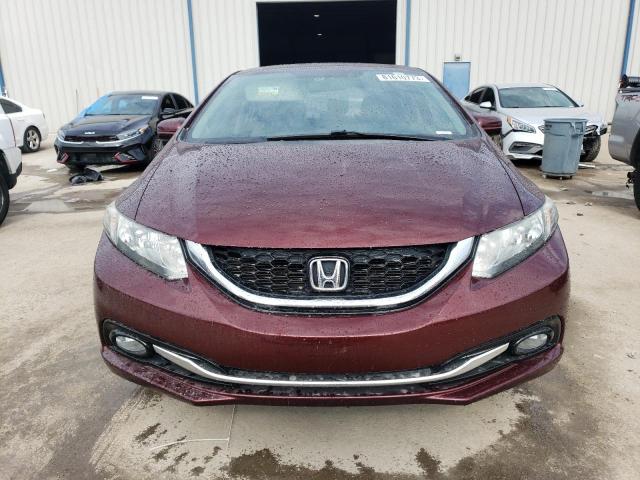 19XFB2F93FE042734 - 2015 HONDA CIVIC EXL BURGUNDY photo 5