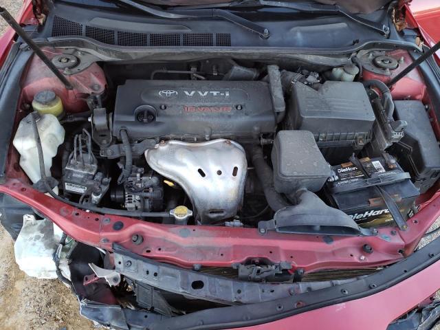 4T1BE46K08U258285 - 2008 TOYOTA CAMRY CE RED photo 11