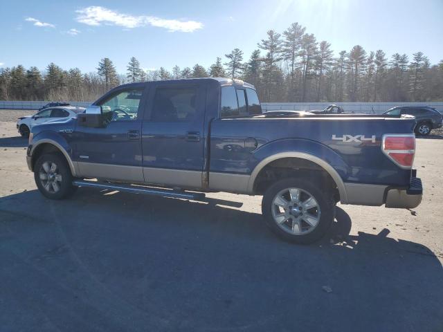 1FTFW1ET4BFB11829 - 2011 FORD F150 SUPERCREW BLUE photo 2