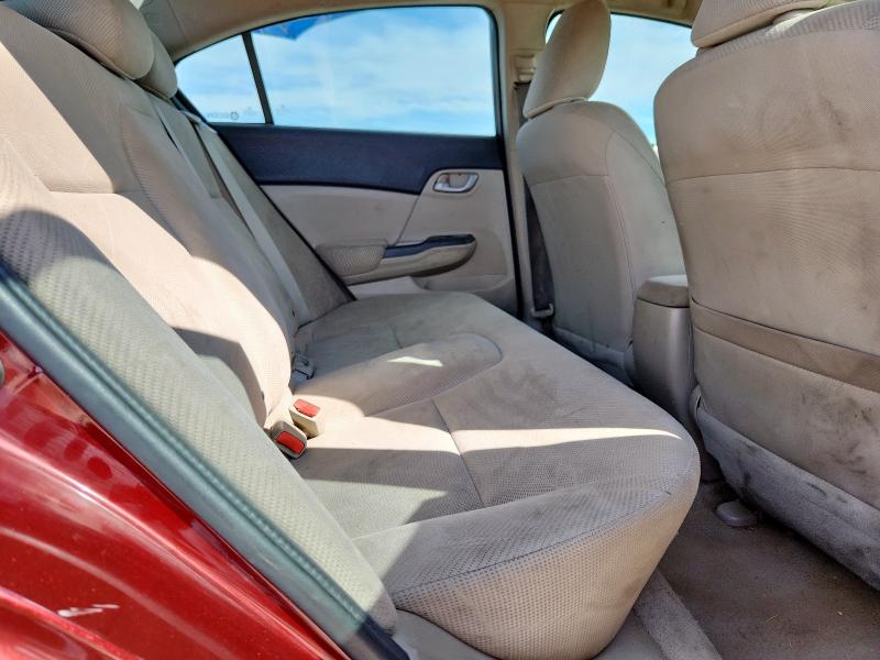 2HGFB2F53CH606848 - 2012 HONDA CIVIC LX 勃艮第红 照片 10