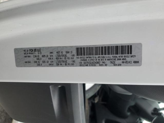 3C6TRVDG1KE543057 - 2019 RAM PROMASTER 2500 HIGH WHITE photo 14