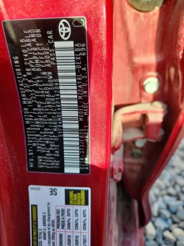 5YFB4MDE4RP147046 - 2024 TOYOTA COROLLA LE أحمر صورة 13